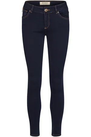 Mos Mosh Victoria 7/8 Silk Touch Jeans Bottoms Jeans Skinny Blue