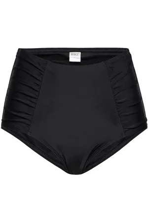 Wiki Swim Maxi Brief Swimwear Bikinis Bikini Bottoms High Waist Bikinis Black