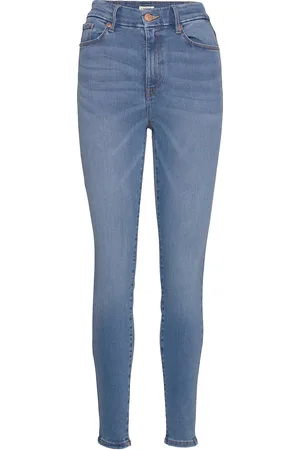 Lindex Trousers Denim Clara Blue Bottoms Jeans Skinny Blue