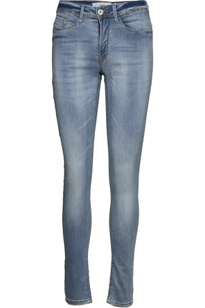 Ichi Iherin Izaro Light Blue Bleached Bottoms Jeans Skinny Blue