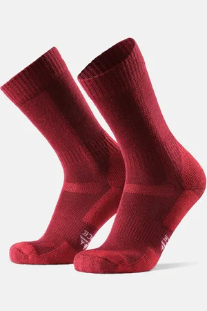 DANISH ENDURANCE Hiking Classic Socks 1-Pack Sport Socks Regular Socks Burgundy