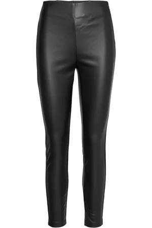 soyaconcept Sc-Beckie Bottoms Trousers Leather Leggings-Housut Black