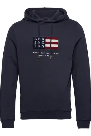 Lexington Perry Organic Cotton Hood Tops Sweat-shirts & Hoodies Hoodies Navy