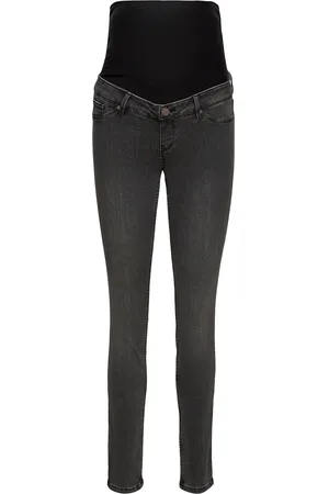 Lindex Trousers Denim Mom Clara Blac Bottoms Jeans Skinny Grey