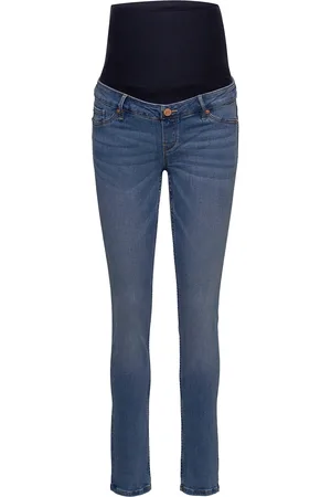 Lindex Trousers Denim Mom Clara Blue Bottoms Jeans Slim Blue