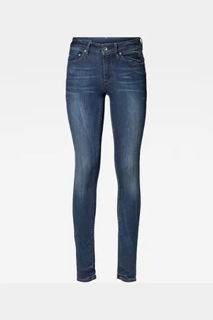 G-Star Midge Zip Skinny Wmn Bottoms Jeans Skinny Blue