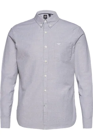 Dockers T2 Oxford Oxford Tops Shirts Casual Grey