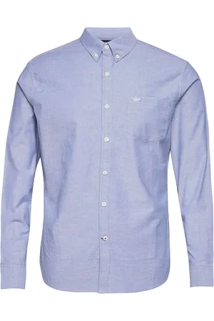 Dockers T2 Oxford Oxford Tops Shirts Casual Blue
