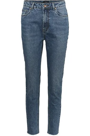 VERO MODA Vmbrenda Hr Straight A Cut Gu385 Ga Bottoms Jeans Straight-regular Blue