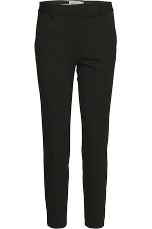 Andiata Jamy Jersey Trousers Designers Trousers Slim Fit Trousers Black