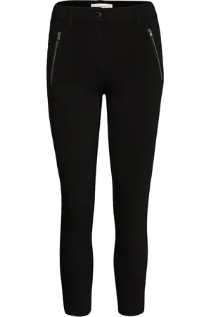 soyaconcept Sc-Lilly Bottoms Trousers Skinny Leg Black