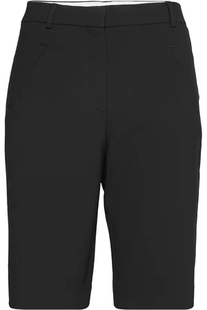 Fiveunits Angelie Straight Split Bottoms Shorts Bermudas Black