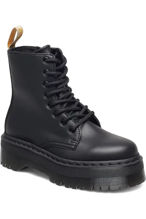 Dr. Martens V Jadon Ii Mono Black Felix Rub Off Shoes Boots Ankle Boots Laced Boots Black