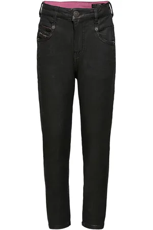 Diesel D-Fayza-J Jjj Trousers Bottoms Jeans Regular Jeans Black