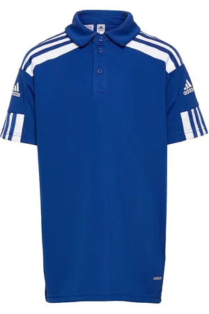 adidas Squadra21 Polo Youth Tops T-shirts Polo Shirts Short-sleeved Polo Shirts Blue