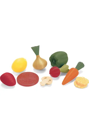 Dantoy Green Garden Fruit & Vegetables In Net 10 Pcs Toys Multi/patterned