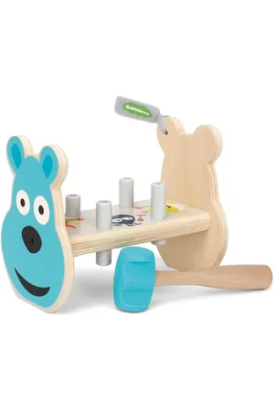 Babblarna Bultbräda, Trä Toys Baby Toys Educational Toys Hammer Bench Toy Multi/patterned