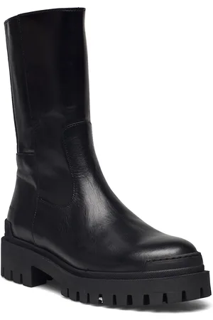 ANGULUS Boots - Flat Shoes Boots Ankle Boots Ankle Boots Flat Heel Black