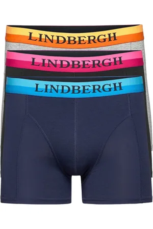 Lindbergh Neon Waistband Bamboo Boxers 3-Pack Bokserit Blue