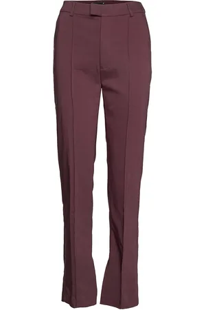 Gina Tricot Ella Trousers Bottoms Trousers Flared Red
