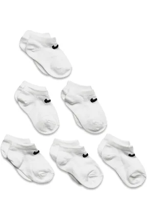 Nike 6L-6Pk Low Sock Sport Socks & Tights Socks White