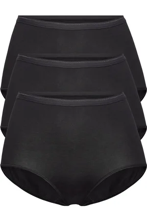 Decoy Maxi Brief, 3-Pack Gots Hipsterit Alushousut Alusvaatteet Black
