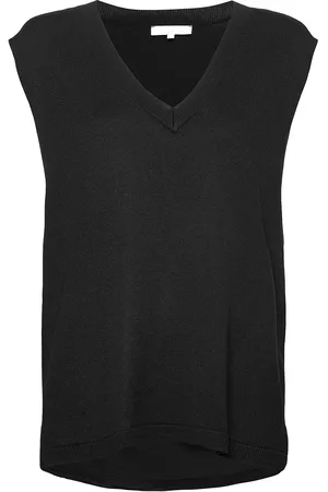 Soft Rebels Srmarla V-Neck Loose Fit Knit Vest Vests Knitted Vests Black