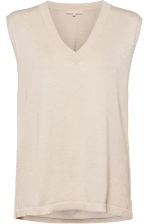 Soft Rebels Srmarla V-Neck Loose Fit Knit Vest Vests Knitted Vests Cream