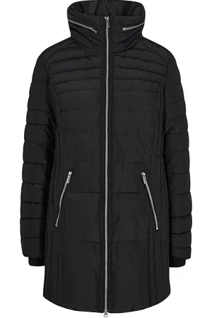 soyaconcept Sc-Nina Topattu Pitkä Takki Black
