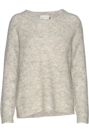 Denim Hunter 05 The Knit Pullover Tops Knitwear Jumpers Grey