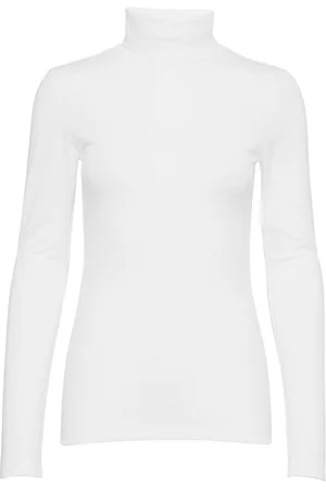 Denim Hunter 01 The Rollneck Tops T-shirts & Tops Long-sleeved White