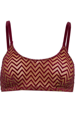 Underprotection Dina Bandeau Lingerie Bras & Tops Soft Bras Tank Top Bras Red