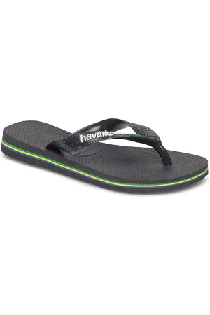 Havaianas Hav. Brasil Logo Shoes Summer Shoes Sandals Flip Flops Black