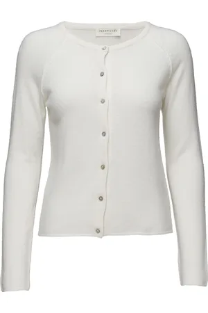 Rosemunde Rwlaica Ls O-Neck Raglan Cardigan Tops Knitwear Cardigans White