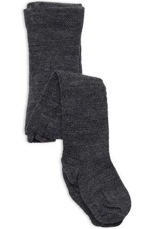 Smallstuff Wool Tights, Aubergine Sukkahousut Black