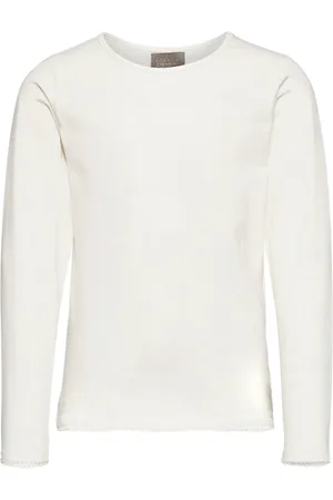 Creamie T-Shirt Ls Tops T-shirts Long-sleeved T-shirts Cream