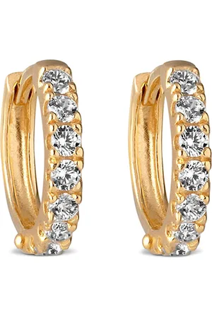 Enamel Hoops Flora Accessories Jewellery Earrings Hoops Gold