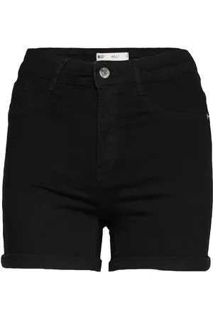 Gina Tricot Molly Denim Shorts Bottoms Shorts Denim Shorts Black