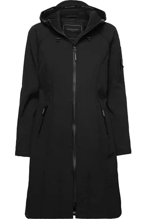 Ilse Jacobsen Long Raincoat Outerwear Rainwear Rain Coats Black