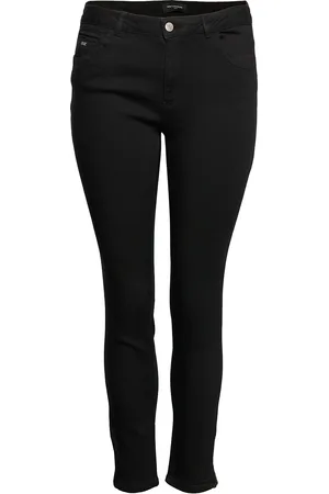 ONLY Carkarla Life Reg Sk Ank Zip Dnm Bottoms Jeans Skinny Black