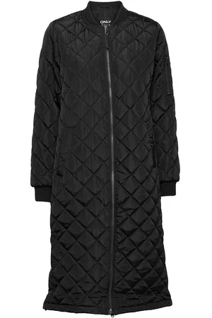 ONLY Onljessica Quilted Coat X-Long Otw Tikkitakki Black