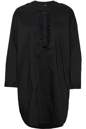 Culture Cuantoinett Shirt Polvipituinen Mekko Black