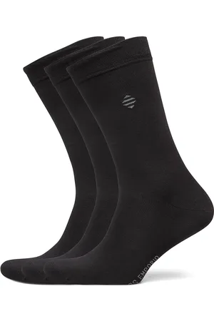 Panos Emporio Pe 3Pk Daniel Bamboo Crew Underwear Socks Regular Socks Black