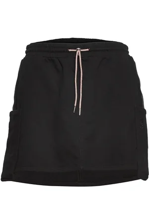 Svea W. Pocket Sweat Skirt Lyhyt Hame Black