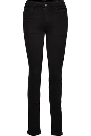 Lindex Trouser Denim Alba Black Bottoms Jeans Slim Black