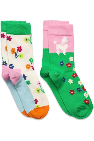 Happy Socks 2-Pack Kids Poodle & Flowers Socks Sukat Multi/patterned