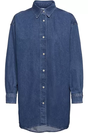 Just Female Naiset Farkkupaidat - Best Denim Shirt Pitkähihainen Paita Sininen