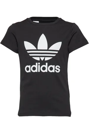 adidas Trefoil Tee Tops T-shirts Short-sleeved Black