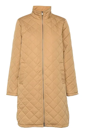 SELECTED Slffilly Quilted Coat Tikkitakki Beige