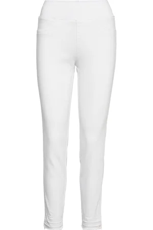 Freequent Pants From Freequent In A Soft And Stretchy Material. The Pants Have A Simple Si White